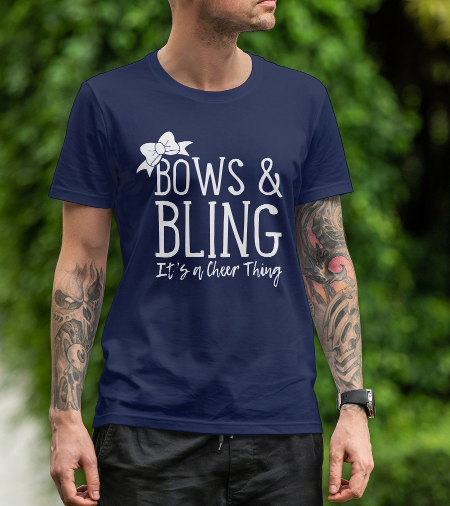 Bows And Bling It's A Cheer Thing Enthusiasts Unite T-Shirt