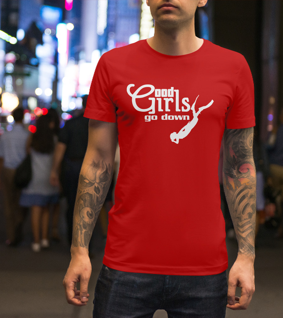 Good Girls Go Down Diving T-Shirt