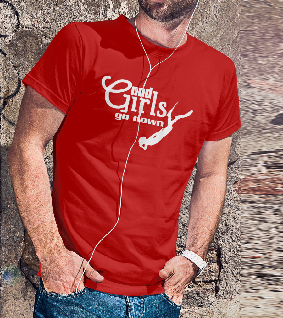Good Girls Go Down Diving T-Shirt