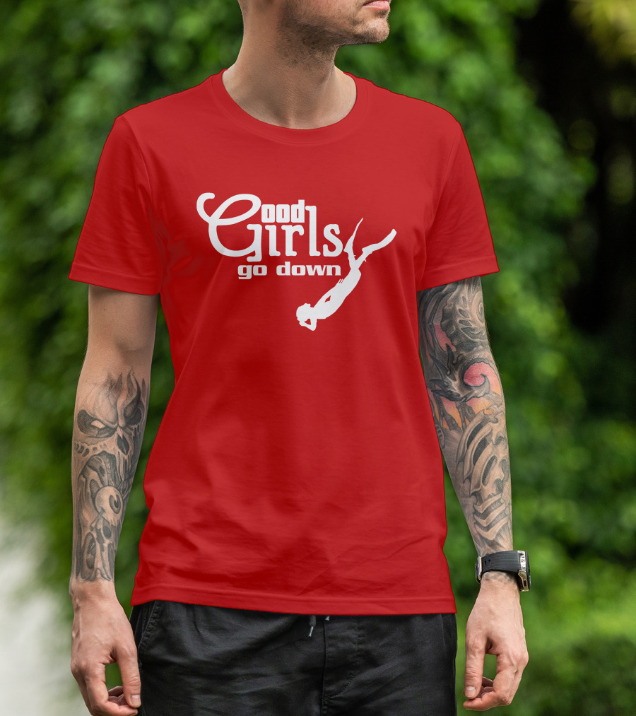 Good Girls Go Down Diving T-Shirt