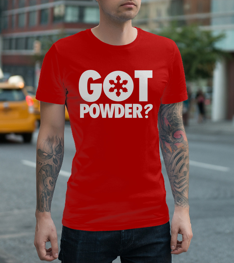 Got Powder Snowflake Skiing Enthusiast T-Shirt