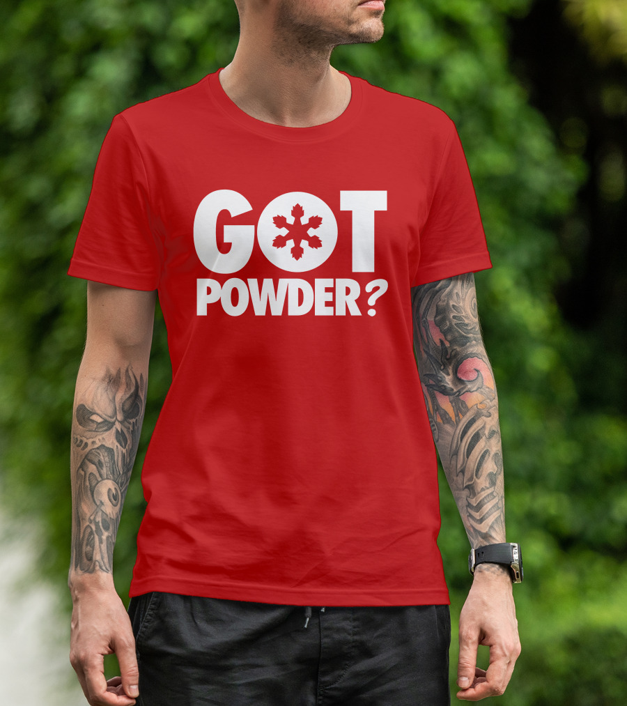 Got Powder Snowflake Skiing Enthusiast T-Shirt