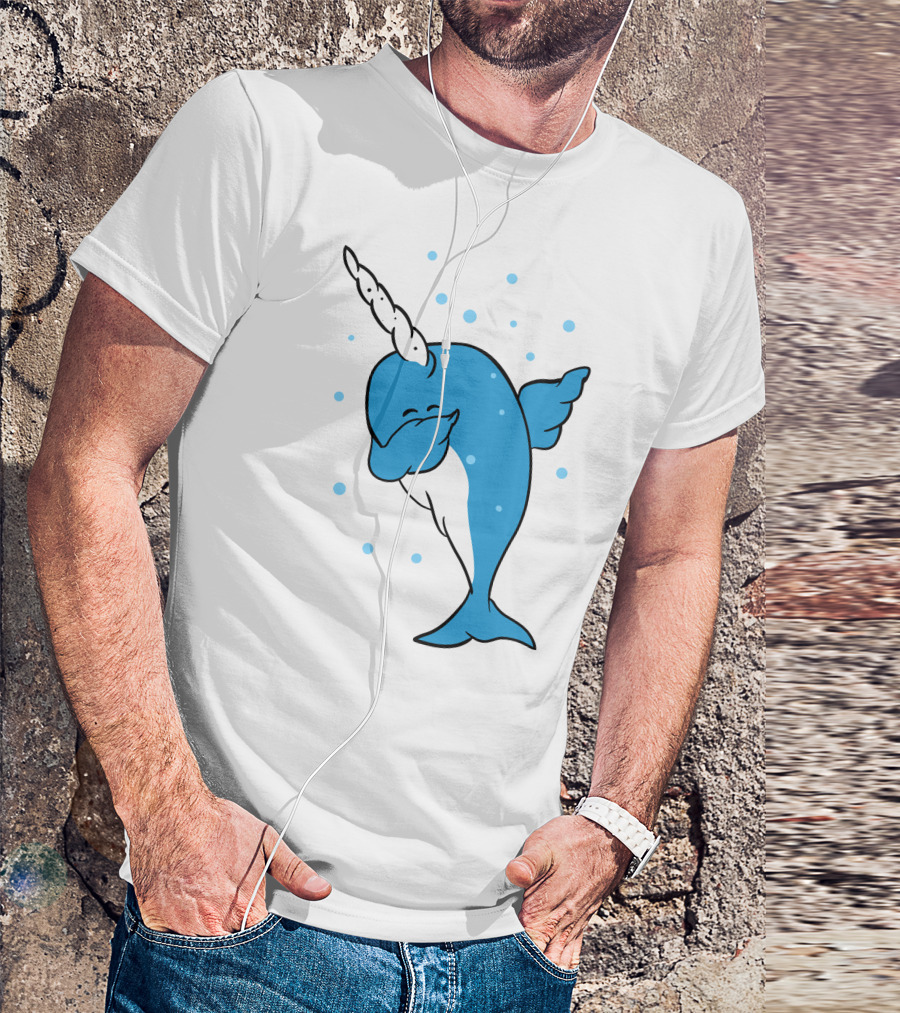 Dabbing Narwhal With Spots T-Shirt