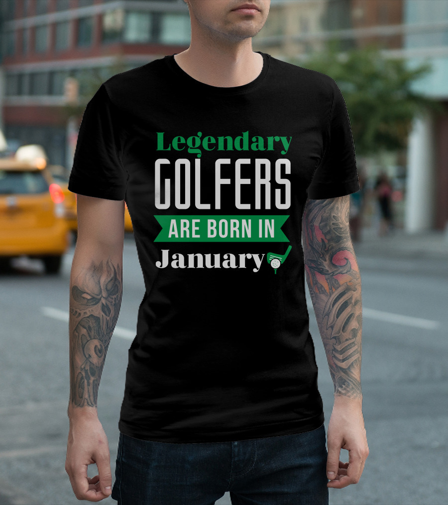 Legendary Golfers Born in January Golf Club T-Shirt