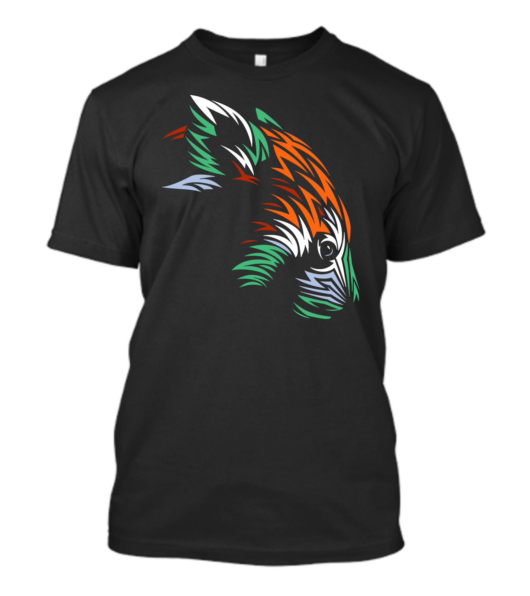 Tribal Red Panda Abstract Head T-Shirt