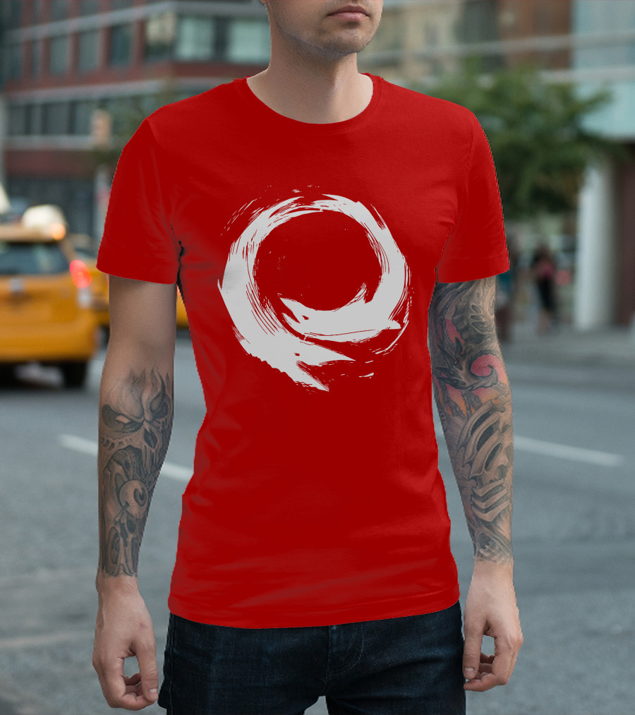 sharX Zen Enso Circle Brushstroke T-Shirt