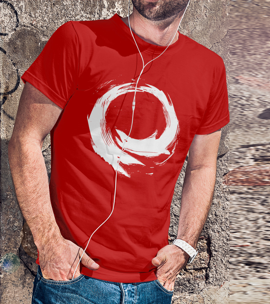 SharX Zen Enso Circle Brushstroke T-Shirt