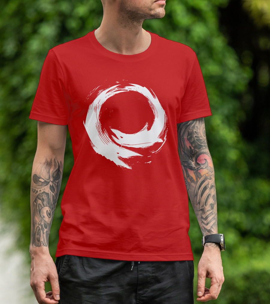 SharX Zen Enso Circle Brushstroke T-Shirt