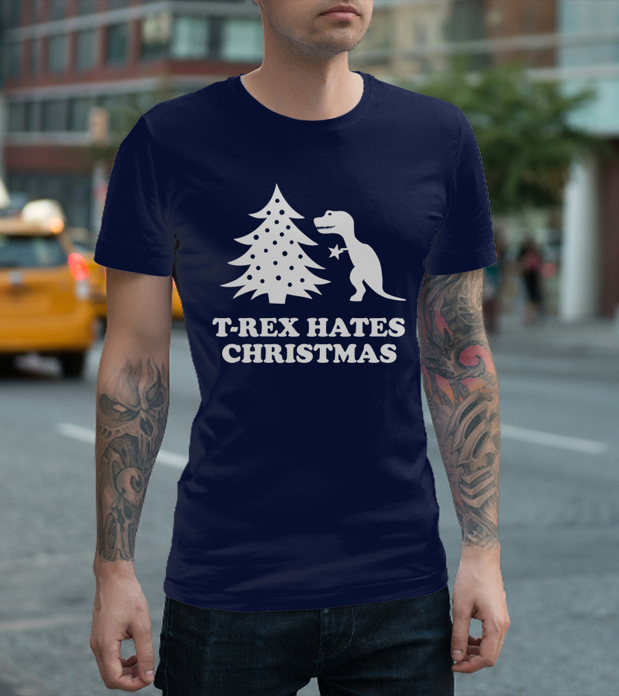 T-Rex Hates Christmas T-Shirt