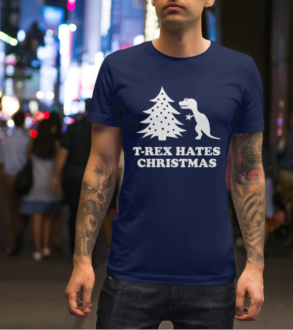 T-Rex Hates Christmas T-Shirt