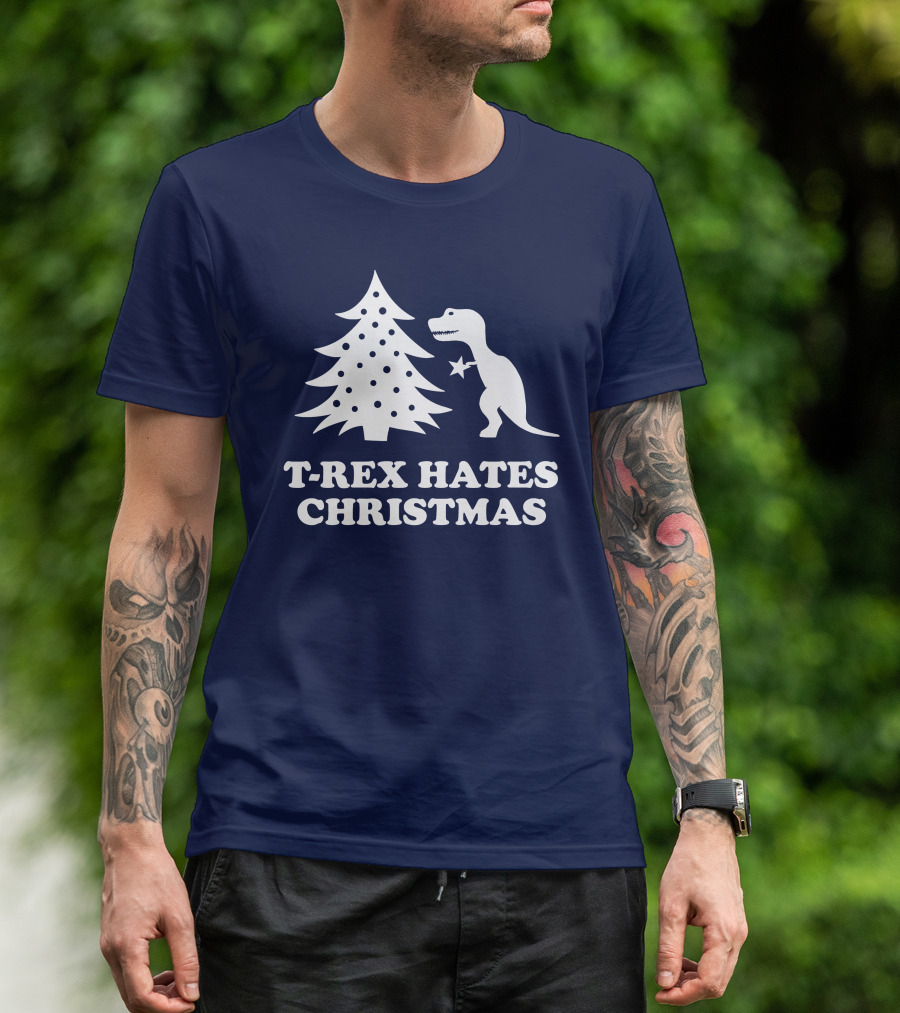 T-Rex Hates Christmas T-Shirt