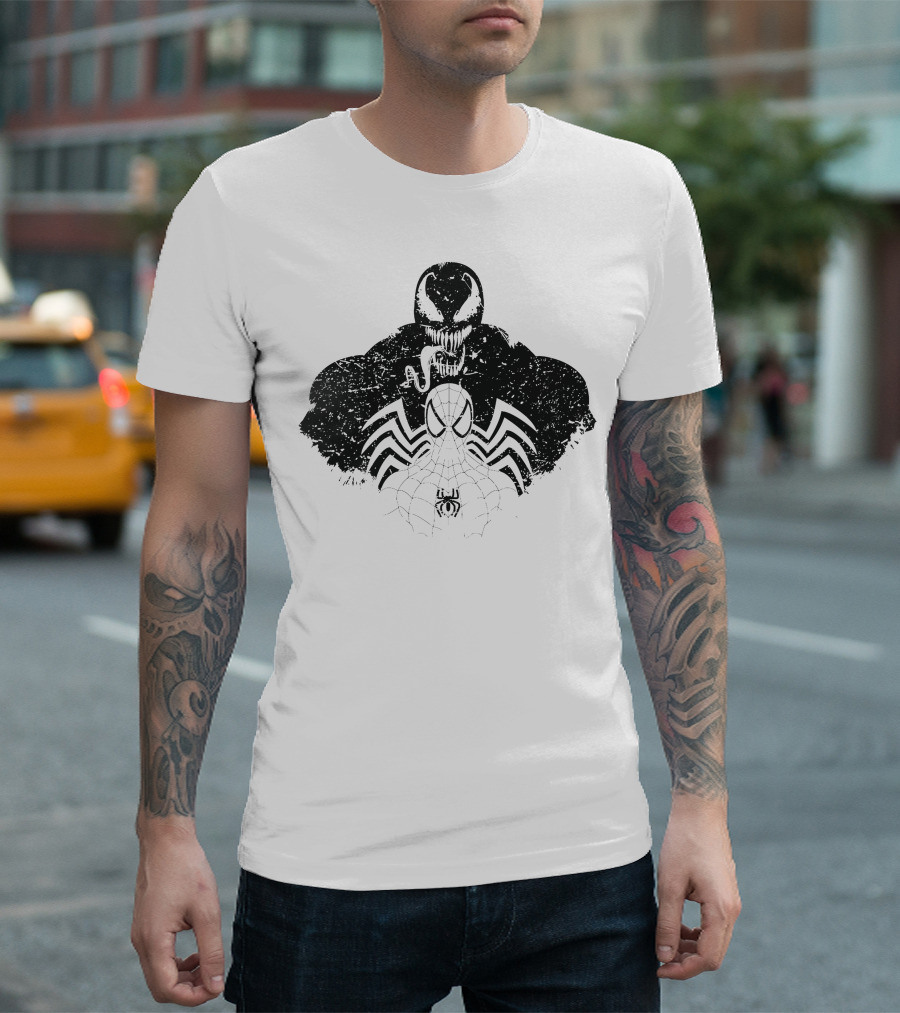 Dark Spider Venom Symbiote Web Fusion T-Shirt