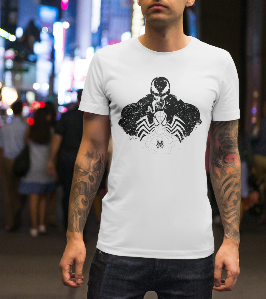 Dark Spider Venom Symbiote Web Fusion T-Shirt