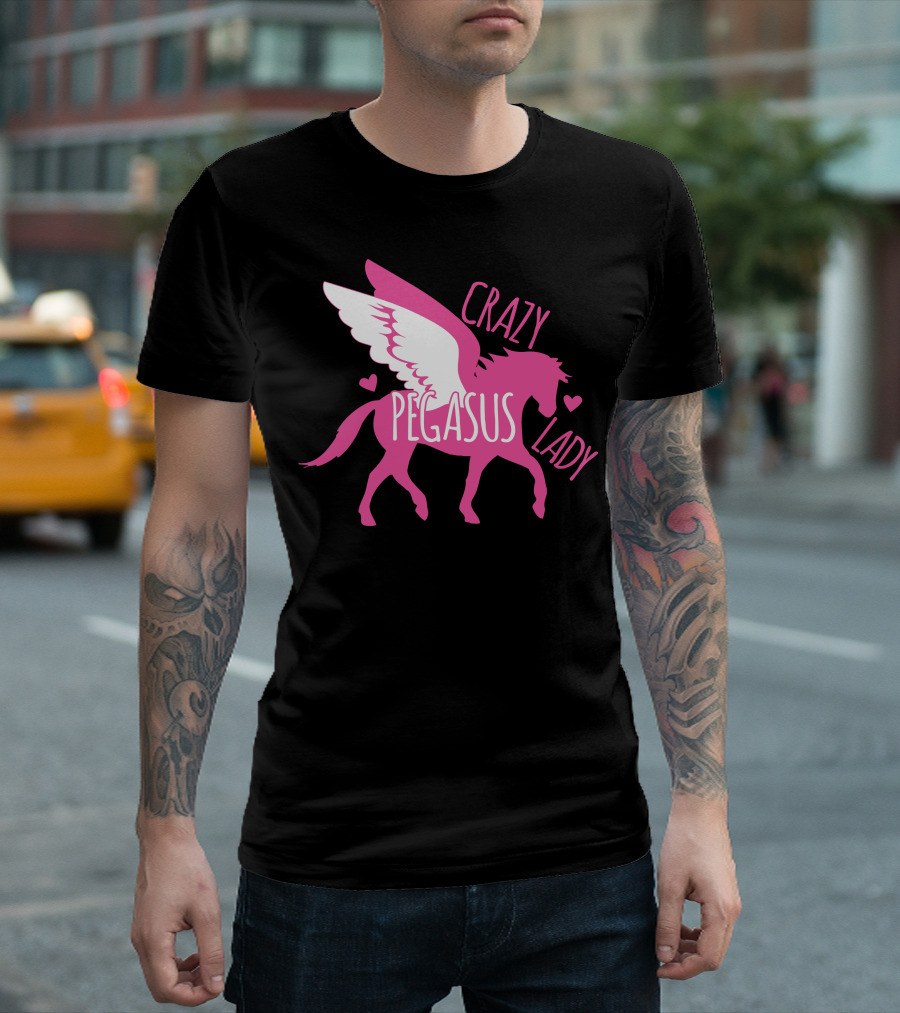 CRAZY PEGASUS LADY T-Shirt