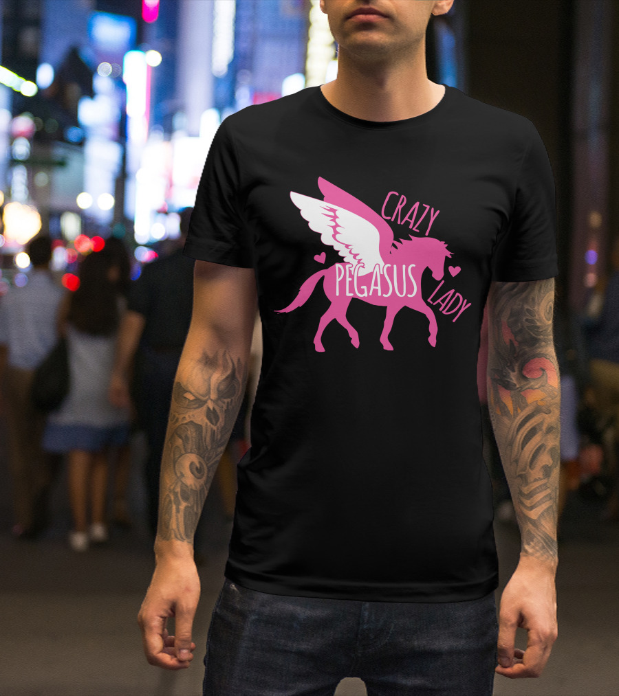 CRAZY PEGASUS LADY T-Shirt