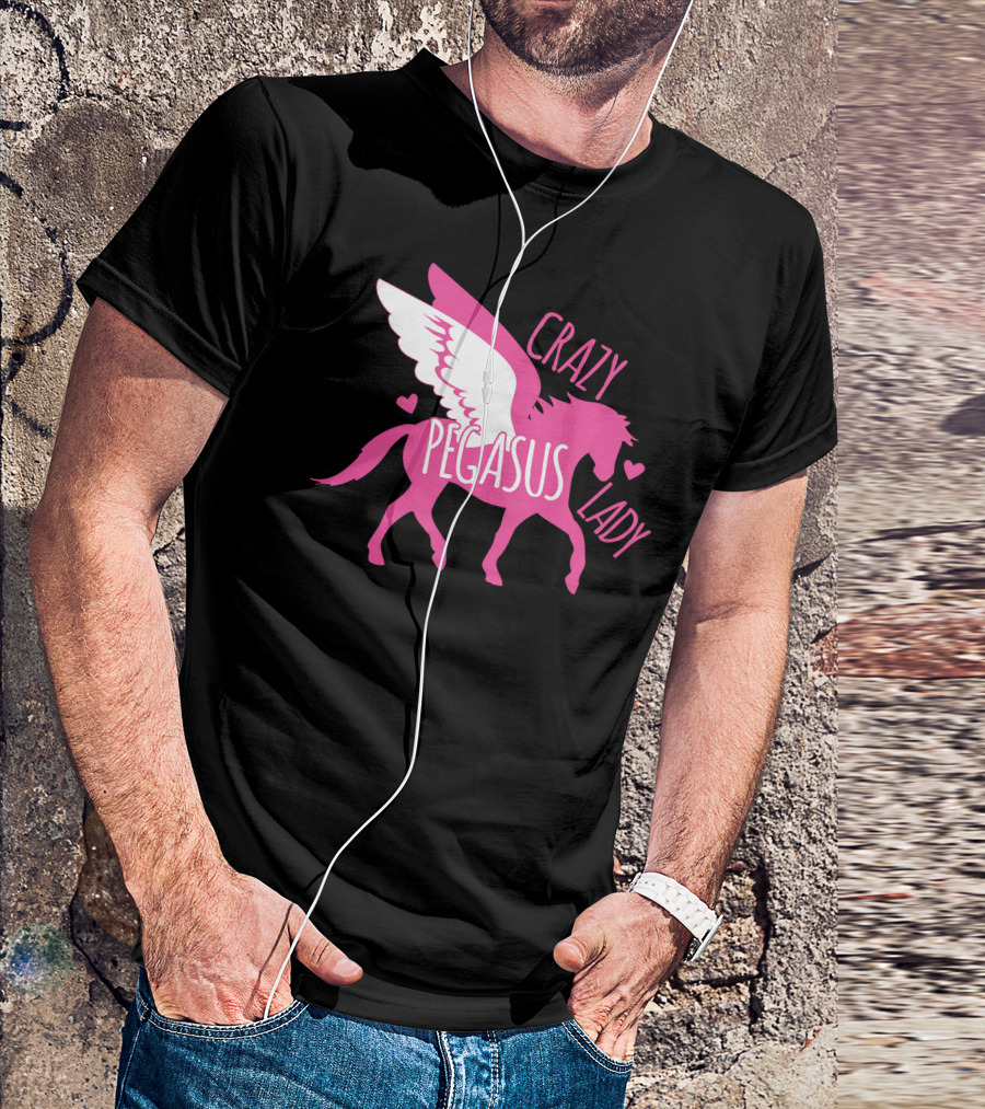 CRAZY PEGASUS LADY T-Shirt