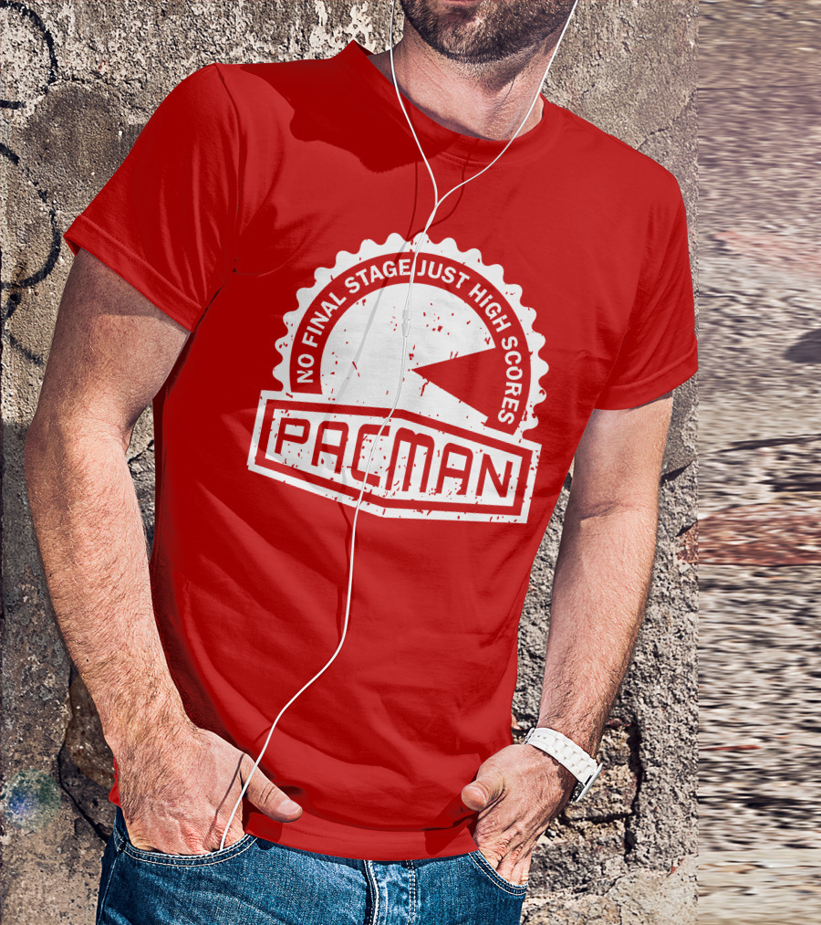 CREST SERIES PacMan No Final Stage Just High Scores T-Shirt