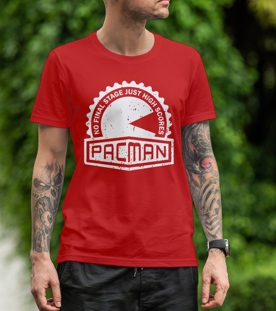 CREST SERIES PacMan No Final Stage Just High Scores T-Shirt