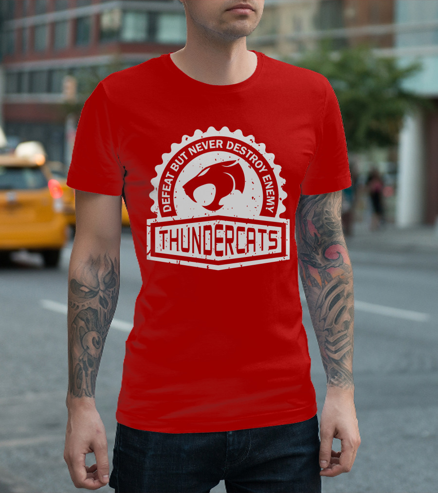 THUNDERCATS DEFEAT BUT NEVER DESTROY ENEMY CREST SERIES T-Shirt