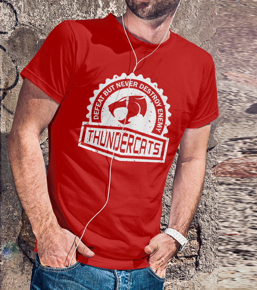 THUNDERCATS DEFEAT BUT NEVER DESTROY ENEMY CREST SERIES T-Shirt
