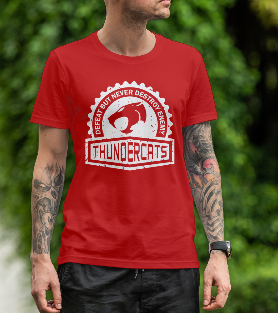 THUNDERCATS DEFEAT BUT NEVER DESTROY ENEMY CREST SERIES T-Shirt