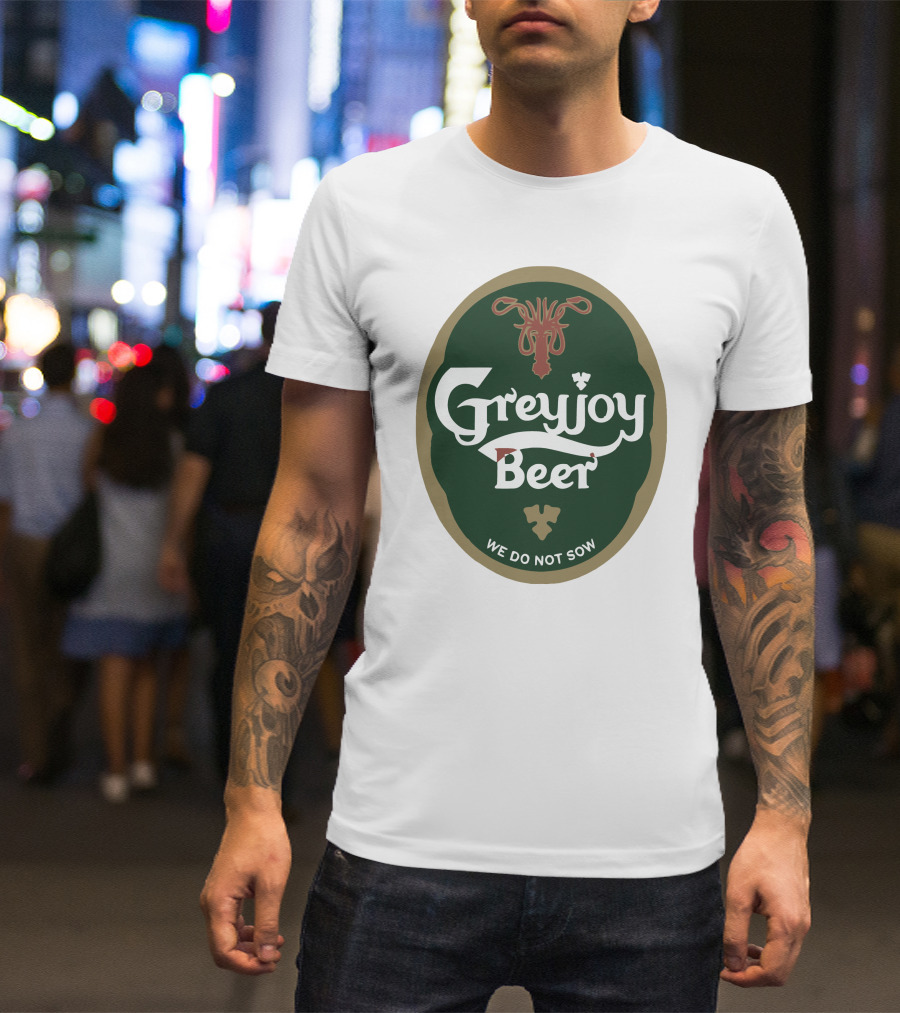 Greyjoy Beer We Do Not Sow Kraken Emblem T-Shirt