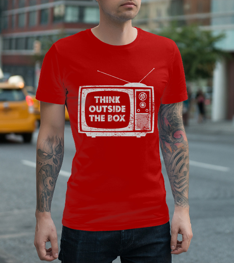 Think Outside The Box Retro Television Concept T-Shirt