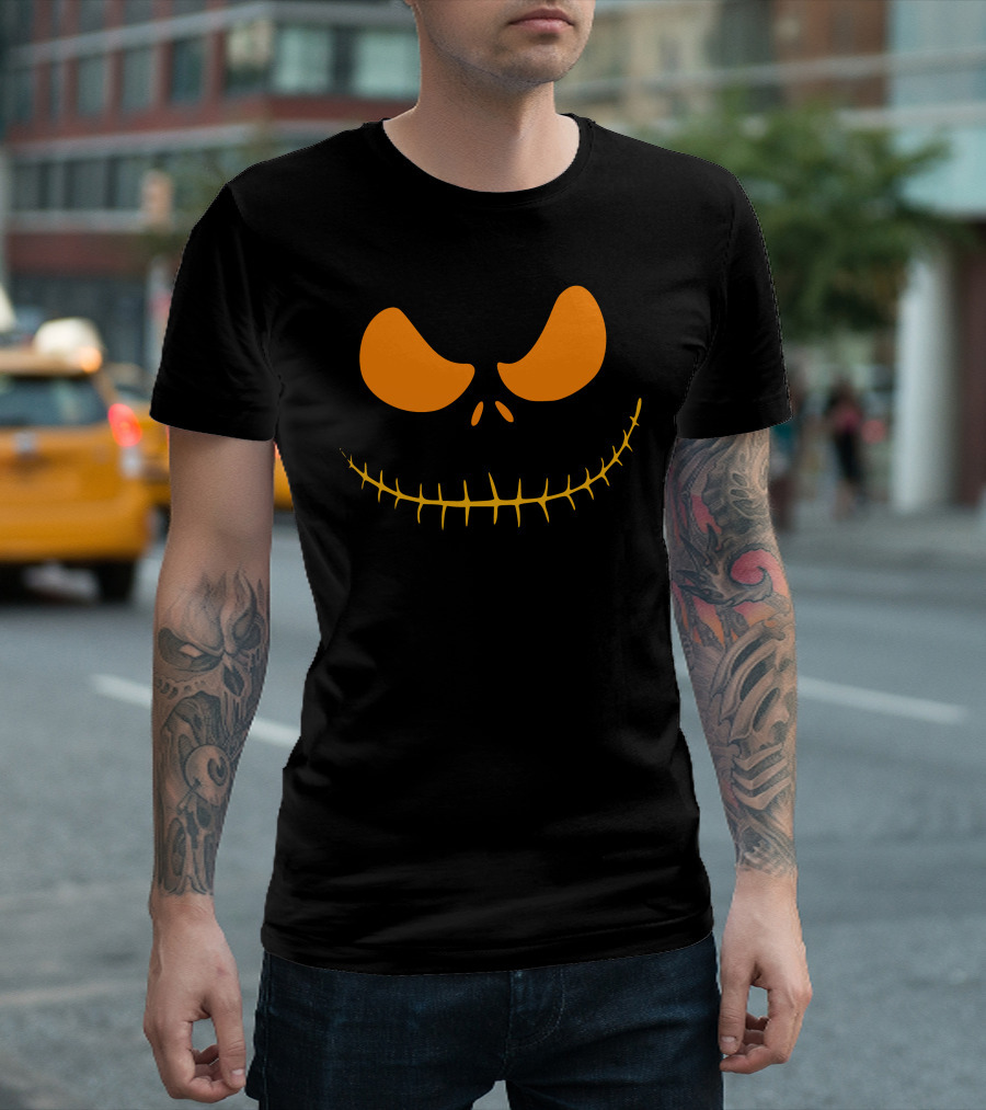 Halloween Smile Jack O'Lantern Face T-Shirt