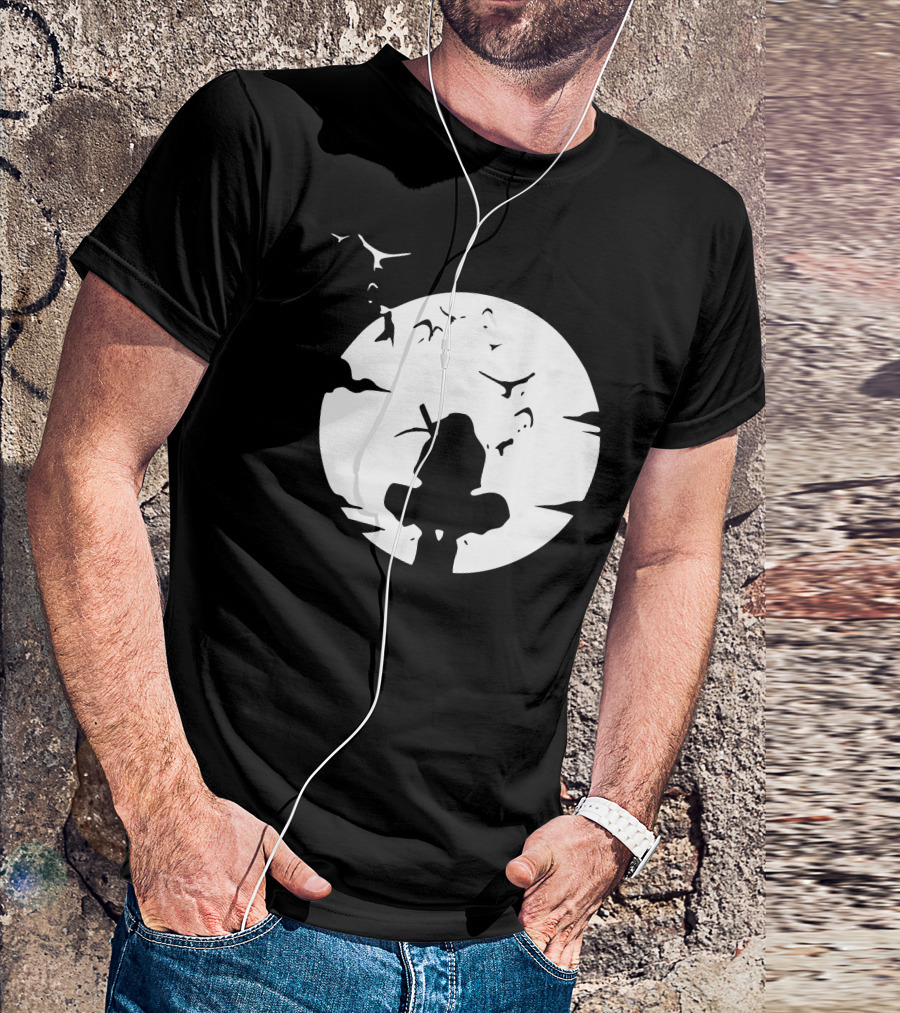 Itachi Uchiha Moonlit Silhouette Stance T-Shirt