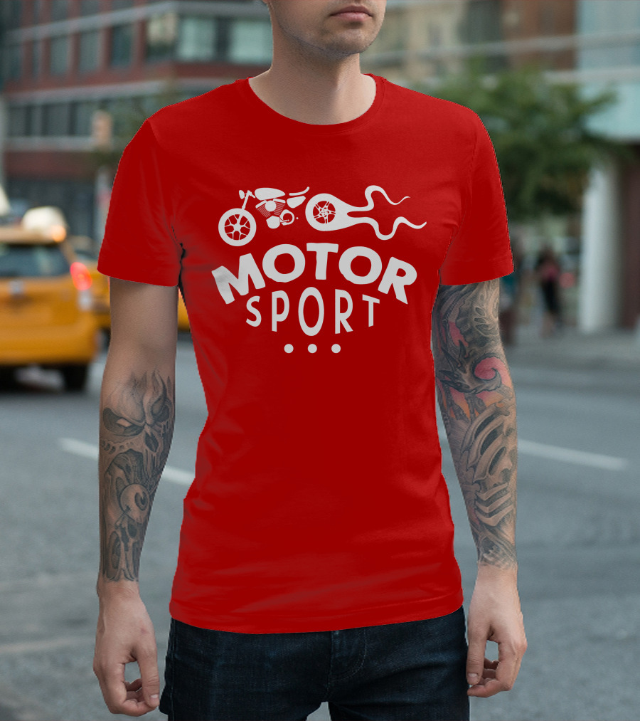 MOTOR SPORT Motorcycle Flame T-Shirt
