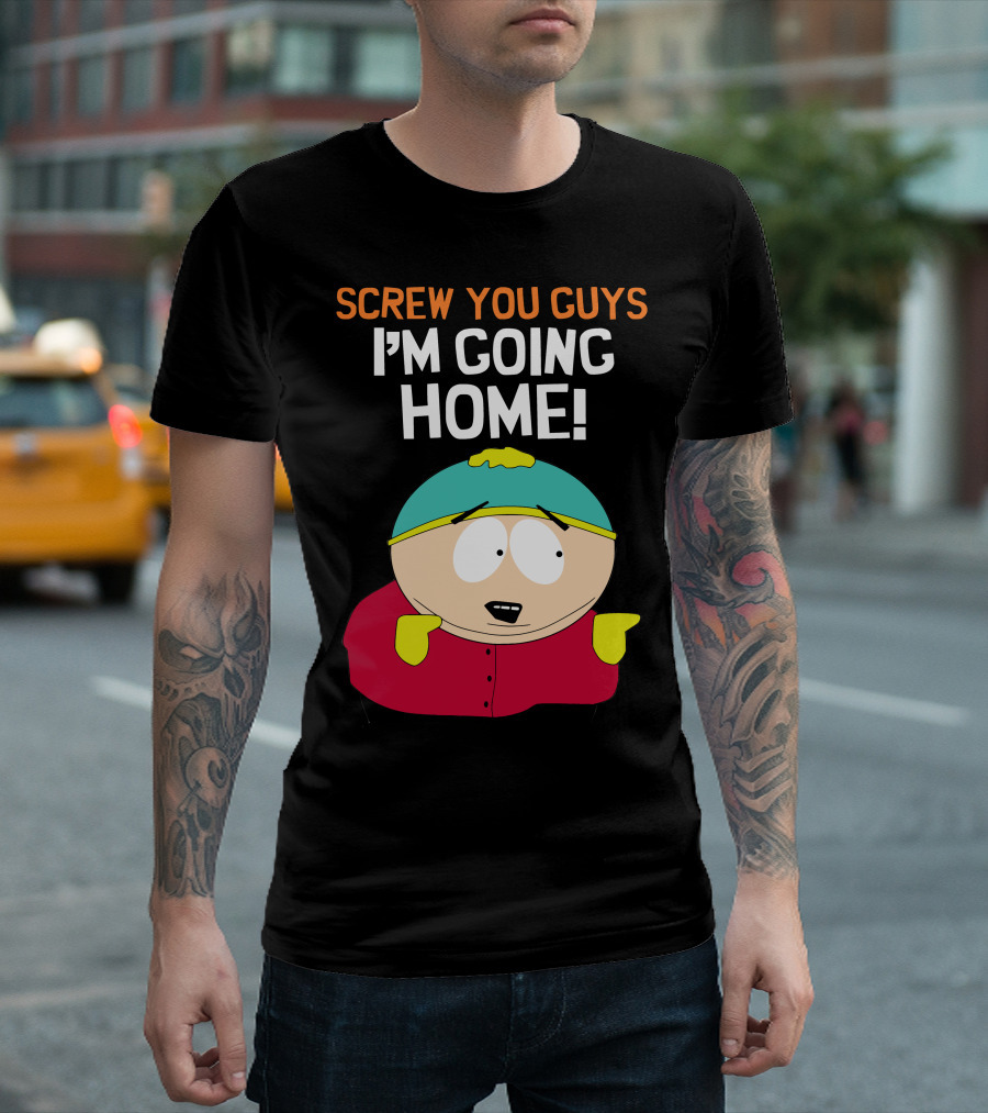 Screw You Guys I'm Going Home South Park Character T-Shirt