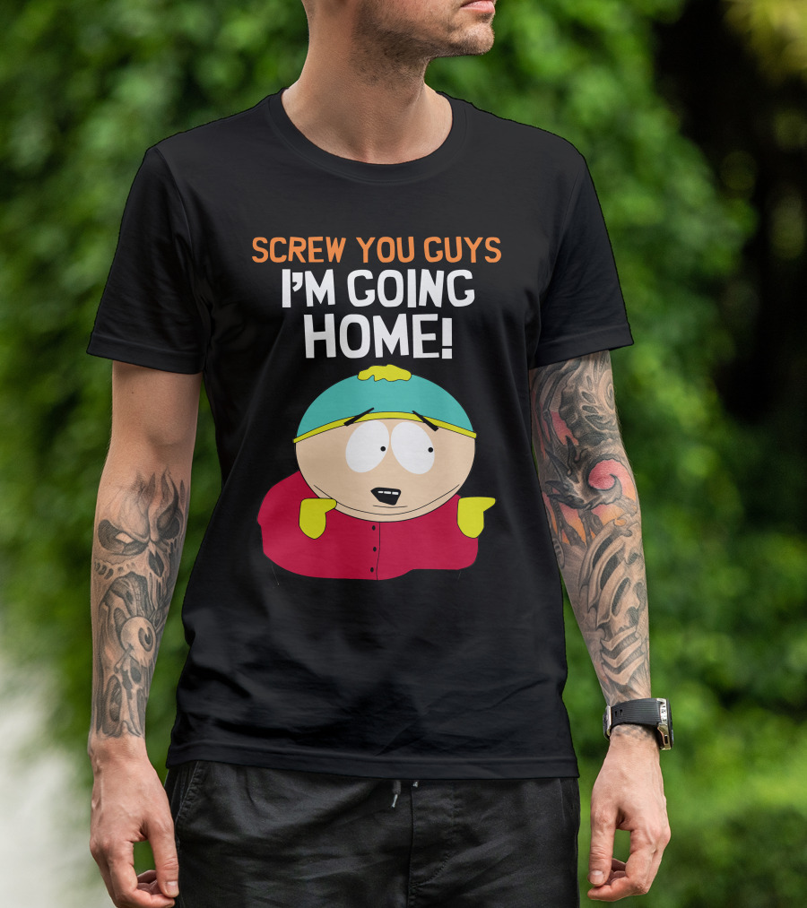 Screw You Guys I'm Going Home South Park Character T-Shirt