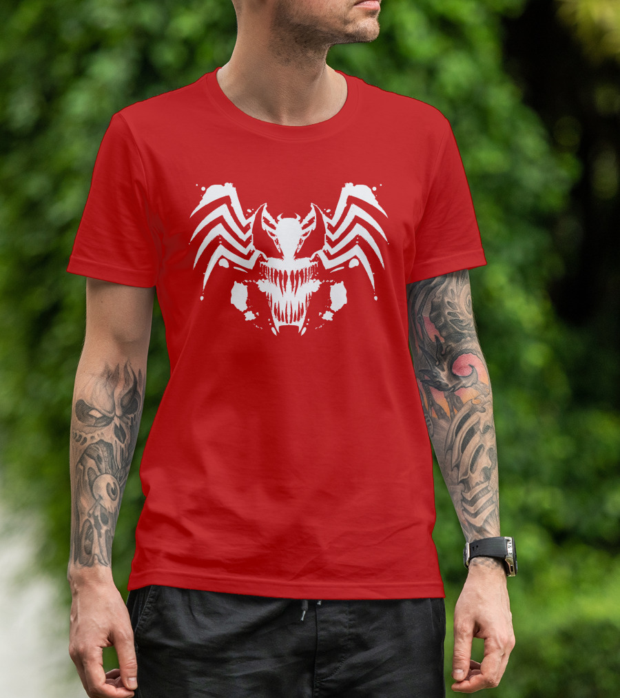 Venom Symbiote Rorschach Style Mask T-Shirt