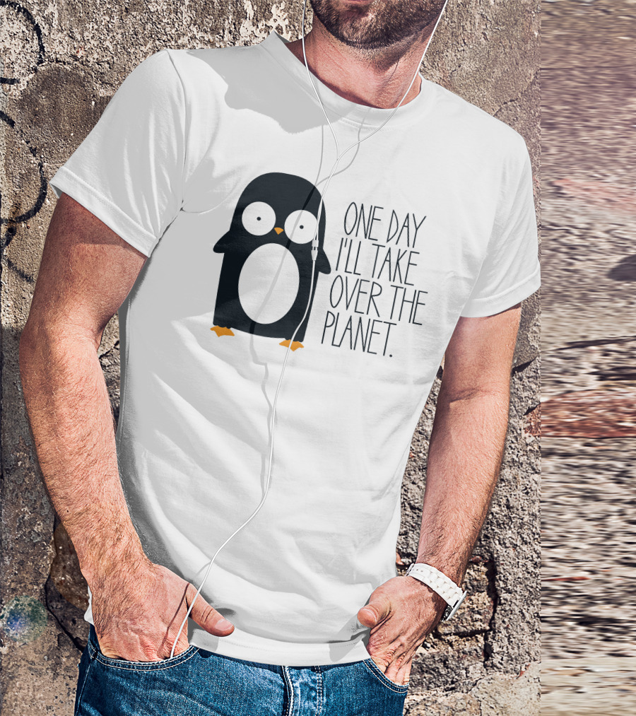 Penguin Baby One Day I'll Take Over The Planet T-Shirt