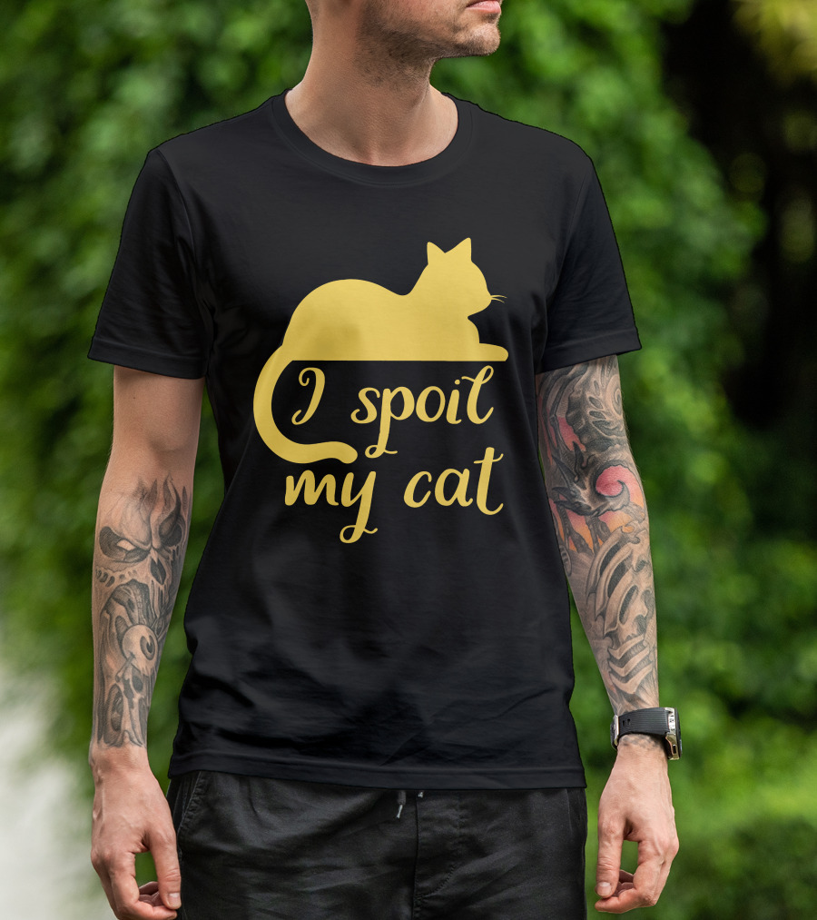 I Spoil My Cat With Yellow Cat T-Shirt