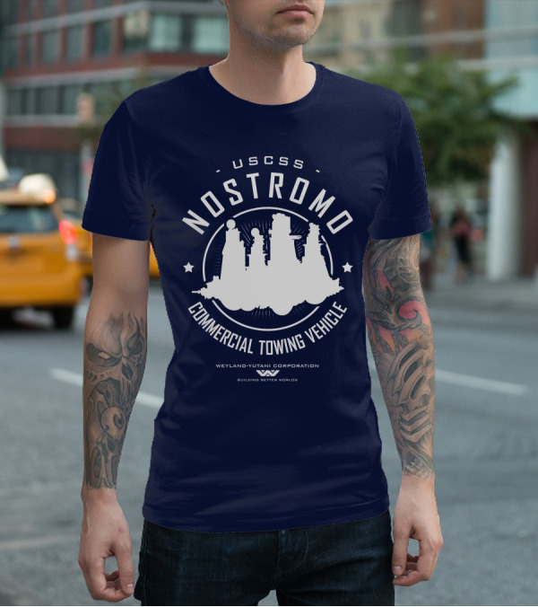 USCSS Nostromo Commercial Towing Vehicle Weyland-Yutani Building Better Worlds T-Shirt
