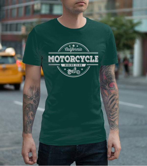 California Motorcycle Riders Club Retro Emblem T-Shirt