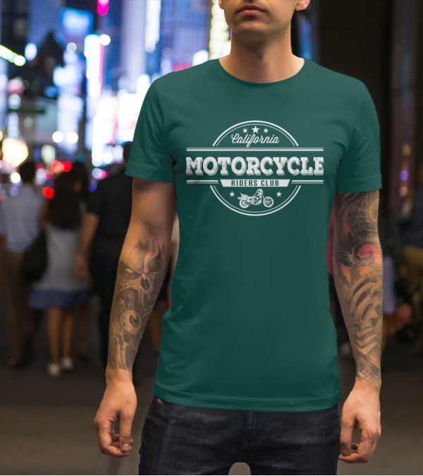 California Motorcycle Riders Club Retro Emblem T-Shirt