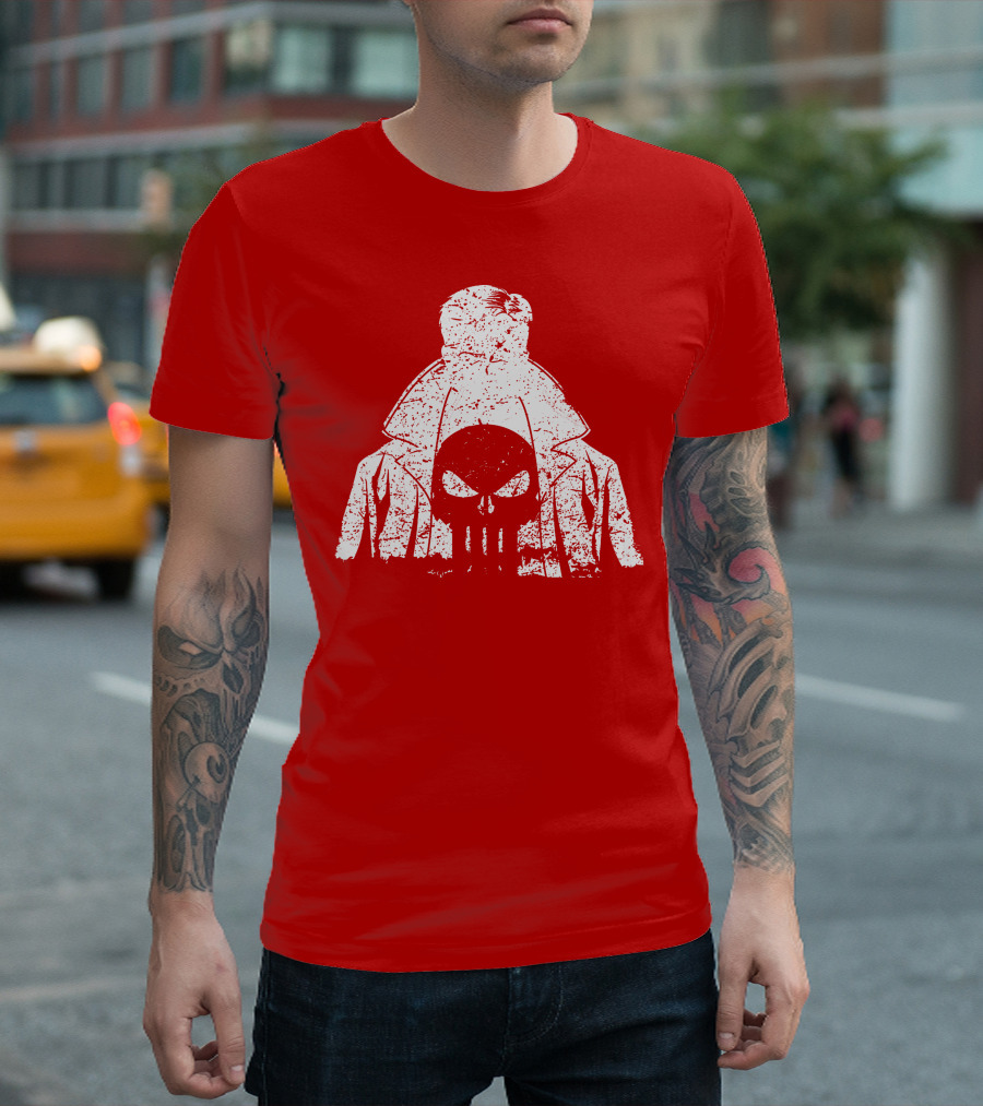Punisher Shadow of Vengeance Trench Coat Skull T-Shirt