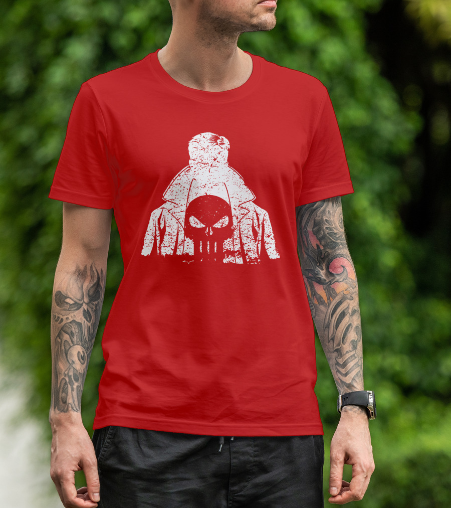 Punisher Shadow Of Vengeance Trench Coat Skull T-Shirt