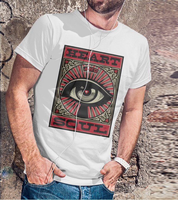 Heart And Soul Eye Art Radiating Love T-Shirt