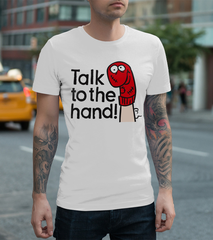Talk to the Hand Red Sock Puppet T-Shirt