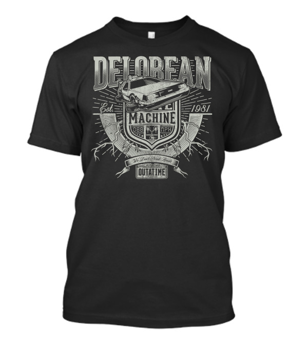 DeLorean Time Machine Est. 1981 Outatime 88 MPH T-Shirt