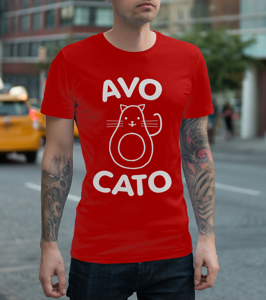 AVO CATO Cat Avocado Pun T-Shirt