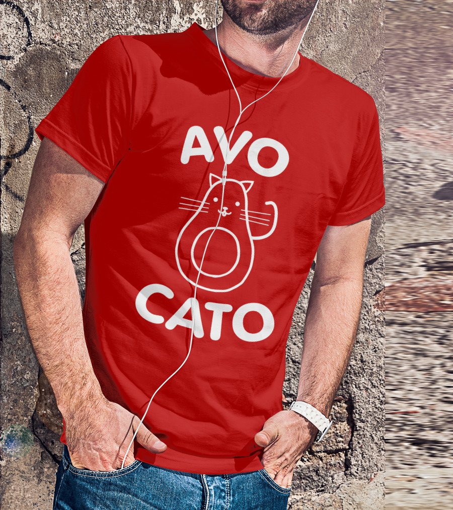 AVO CATO Cat Avocado Pun T-Shirt