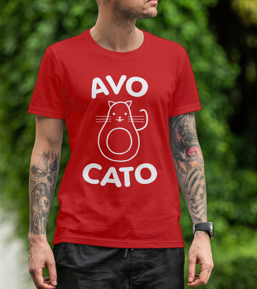 AVO CATO Cat Avocado Pun T-Shirt