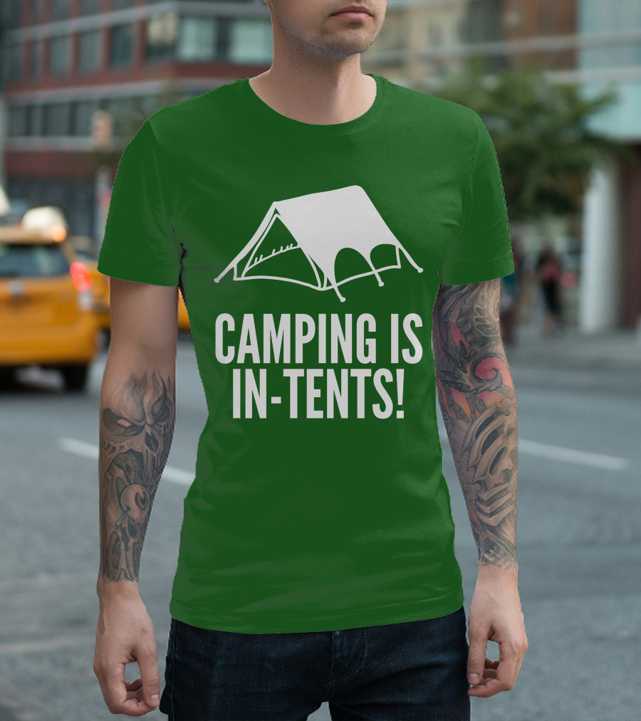 Camping Is In-Tents Camping Tent Image T-Shirt
