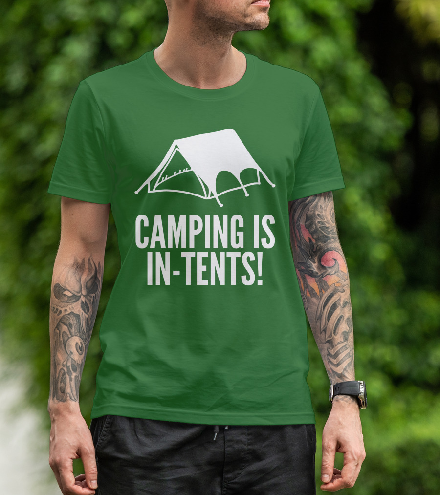 Camping Is In-Tents Camping Tent Image T-Shirt