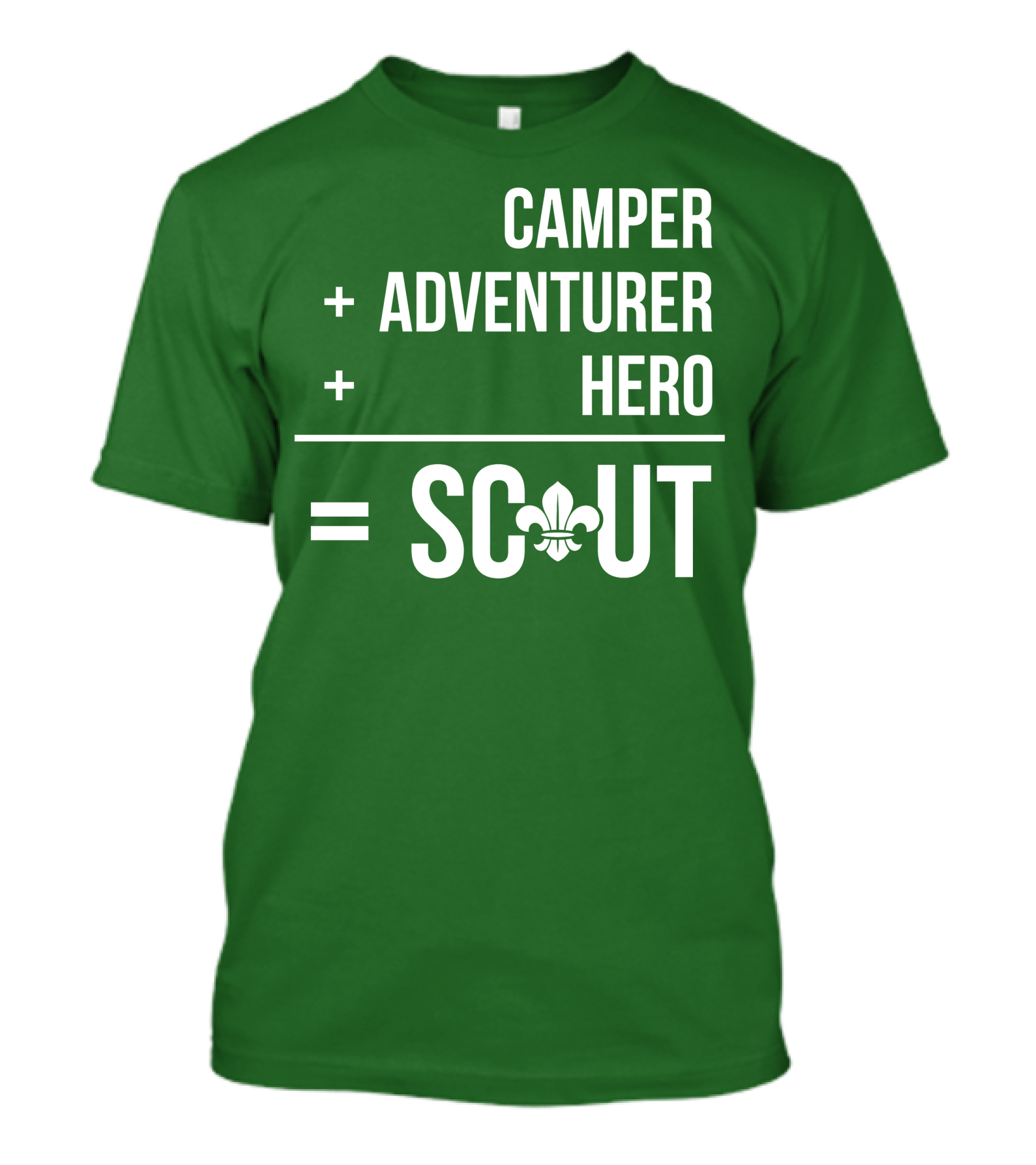Camper Adventurer Hero Scout Fleur-de-Lis T-Shirt