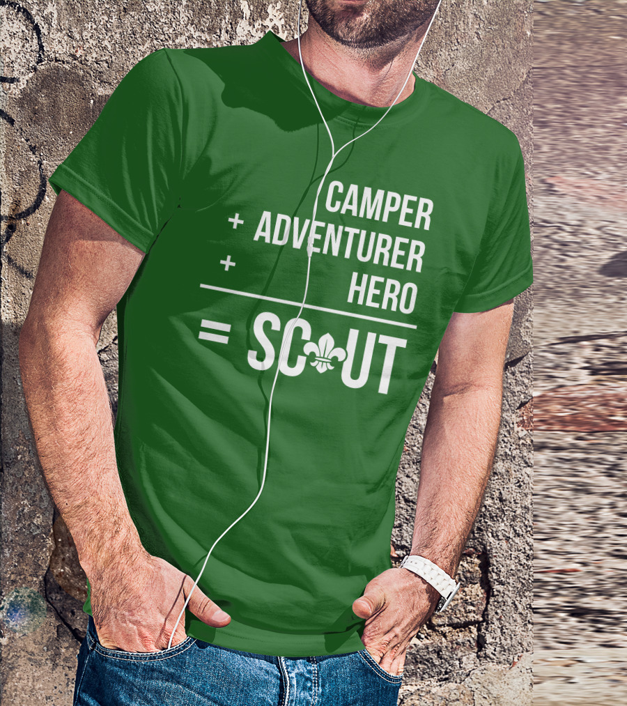 Camper Adventurer Hero Scout Fleur-de-Lis T-Shirt